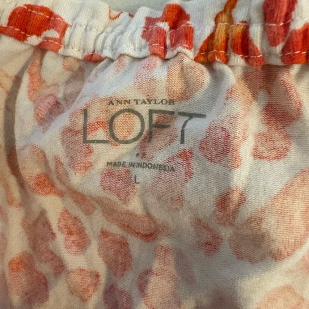 LOFT Red and Orange Patterned Fabric - Thumbnail 2