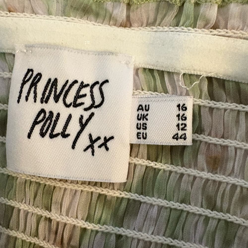 Princess Polly Green wired tube top - Thumbnail 2
