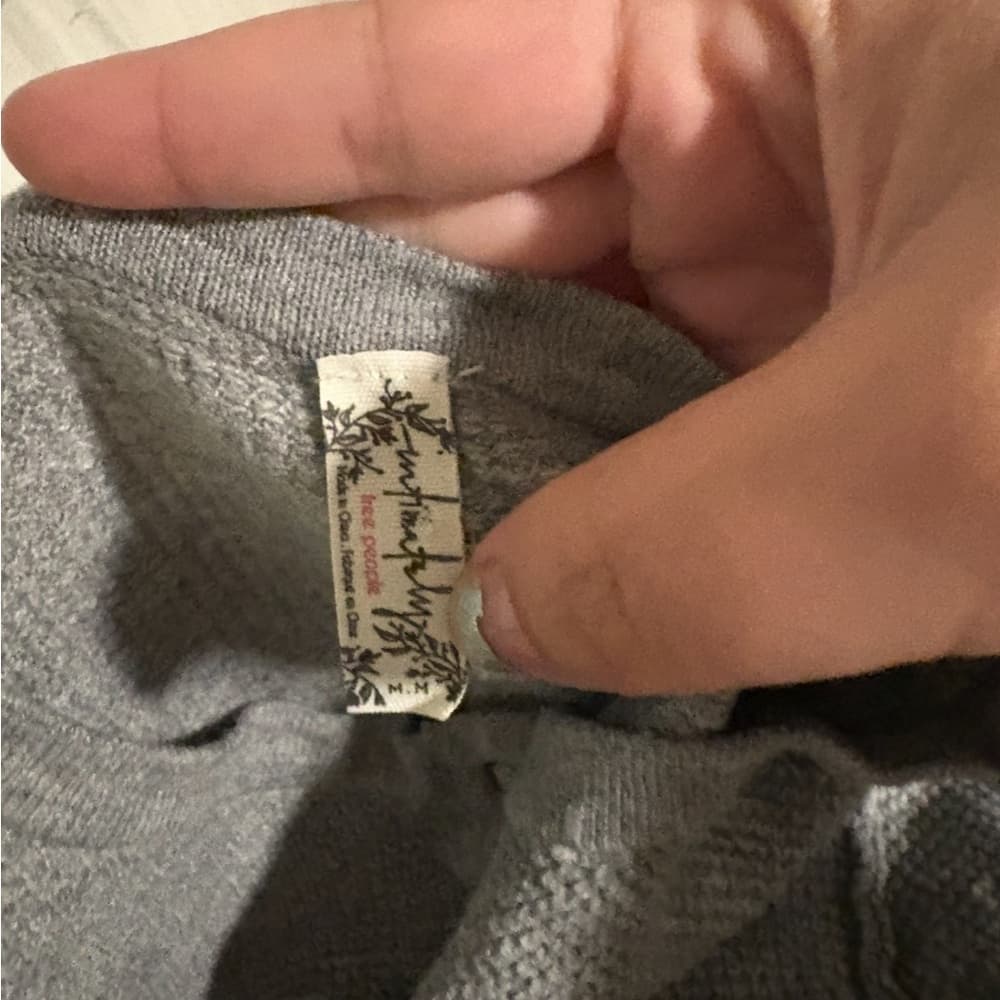 Free People Gray Long Sleeve - Thumbnail 2