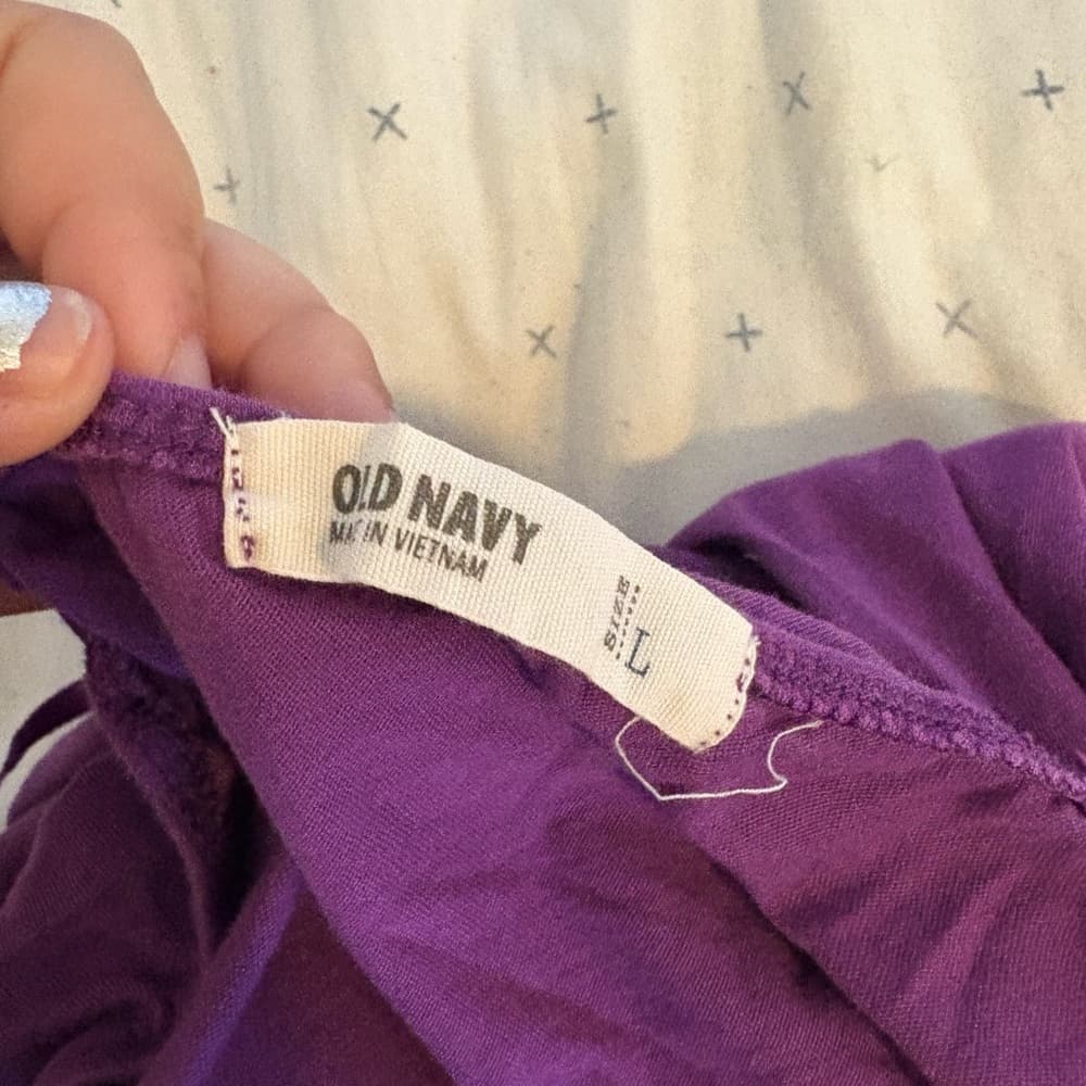 Old Navy Y2K Purple Top - Thumbnail 2