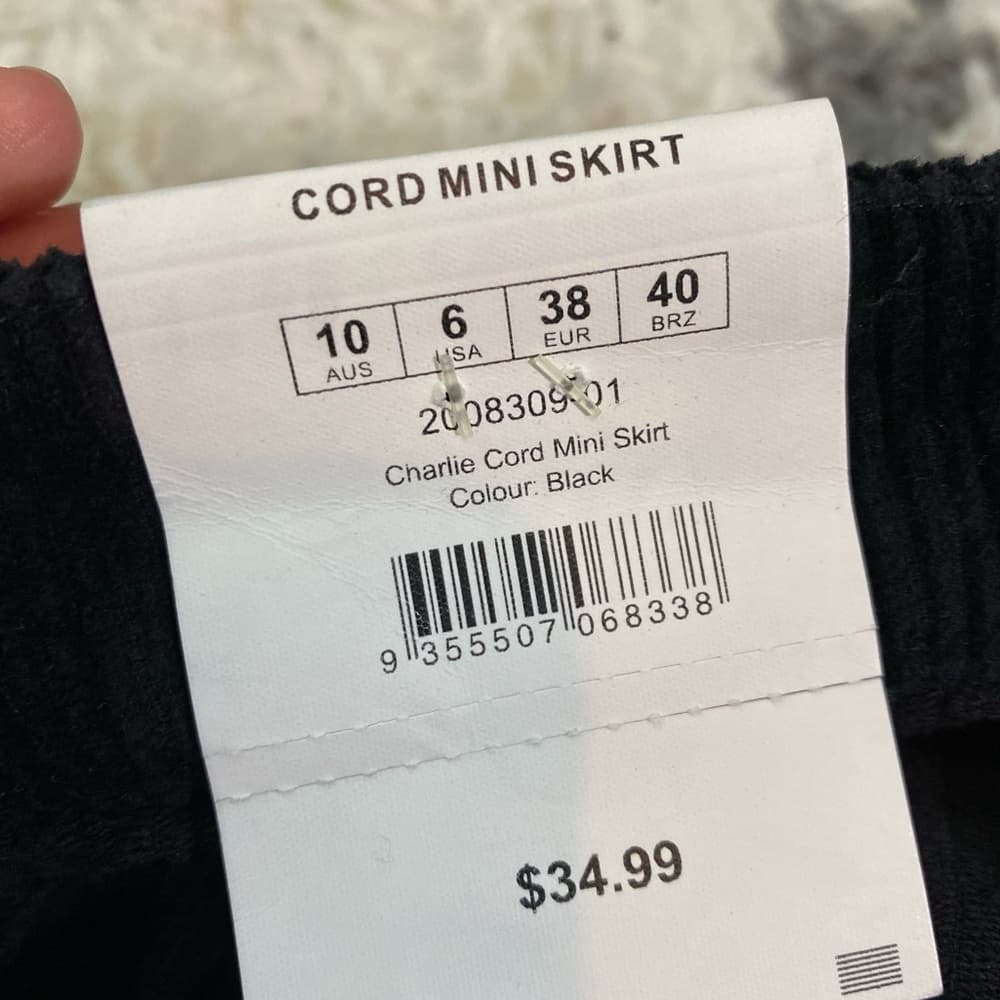 NWT Black denim skirt - Thumbnail 3