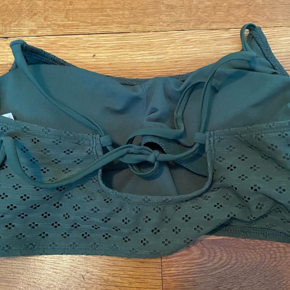 Olive green bikini top - Thumbnail 2