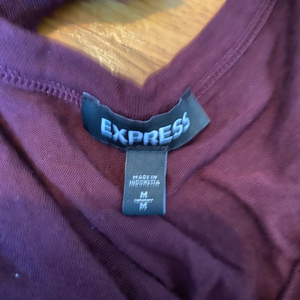 Maroon long sleeve tee - Thumbnail 2