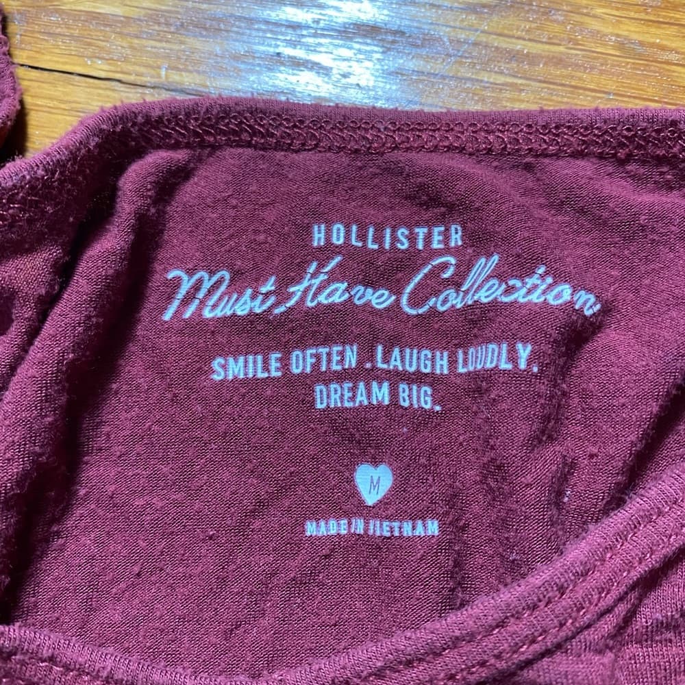 Cropped maroon t shirt - Thumbnail 2