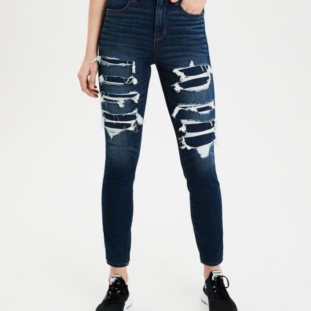 Fake ripped american eagle jeans - Thumbnail 3