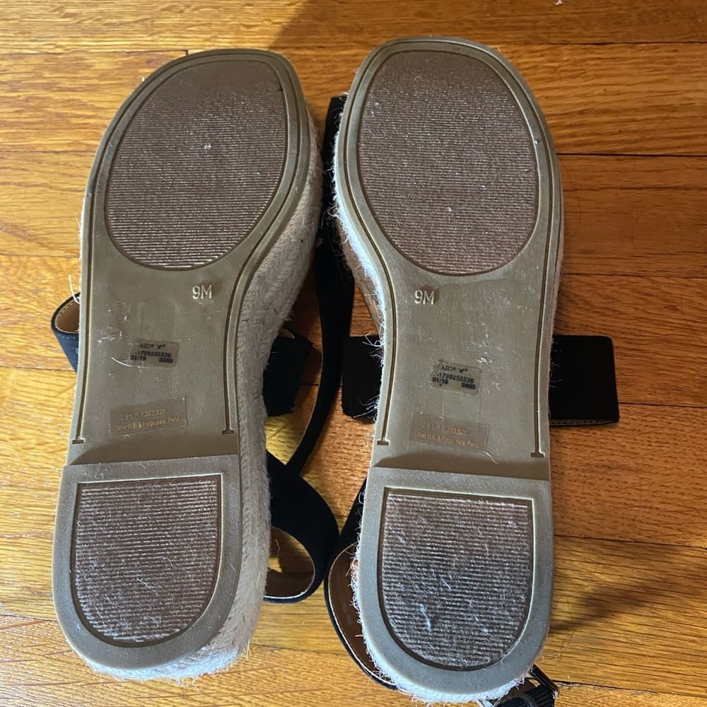 Black wedge sandals - Thumbnail 3