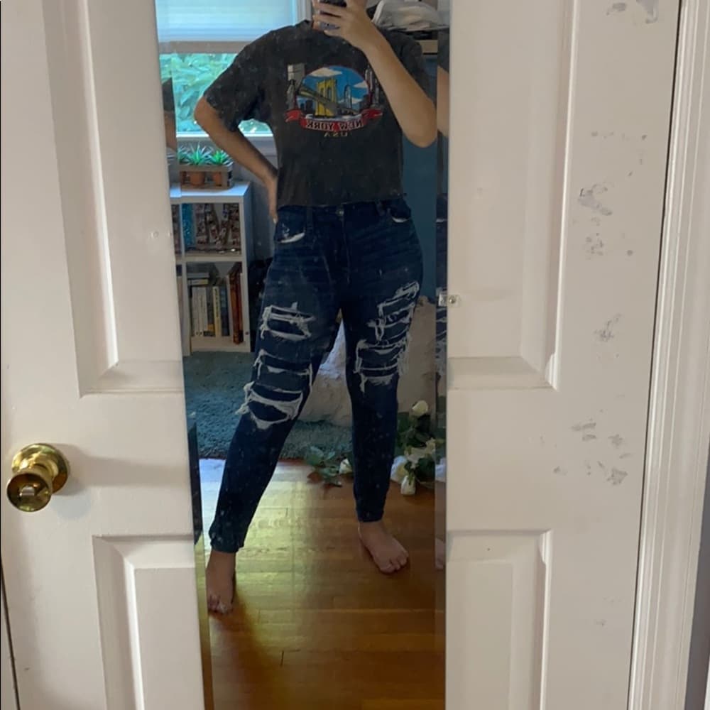 Fake ripped american eagle jeans - Thumbnail 2