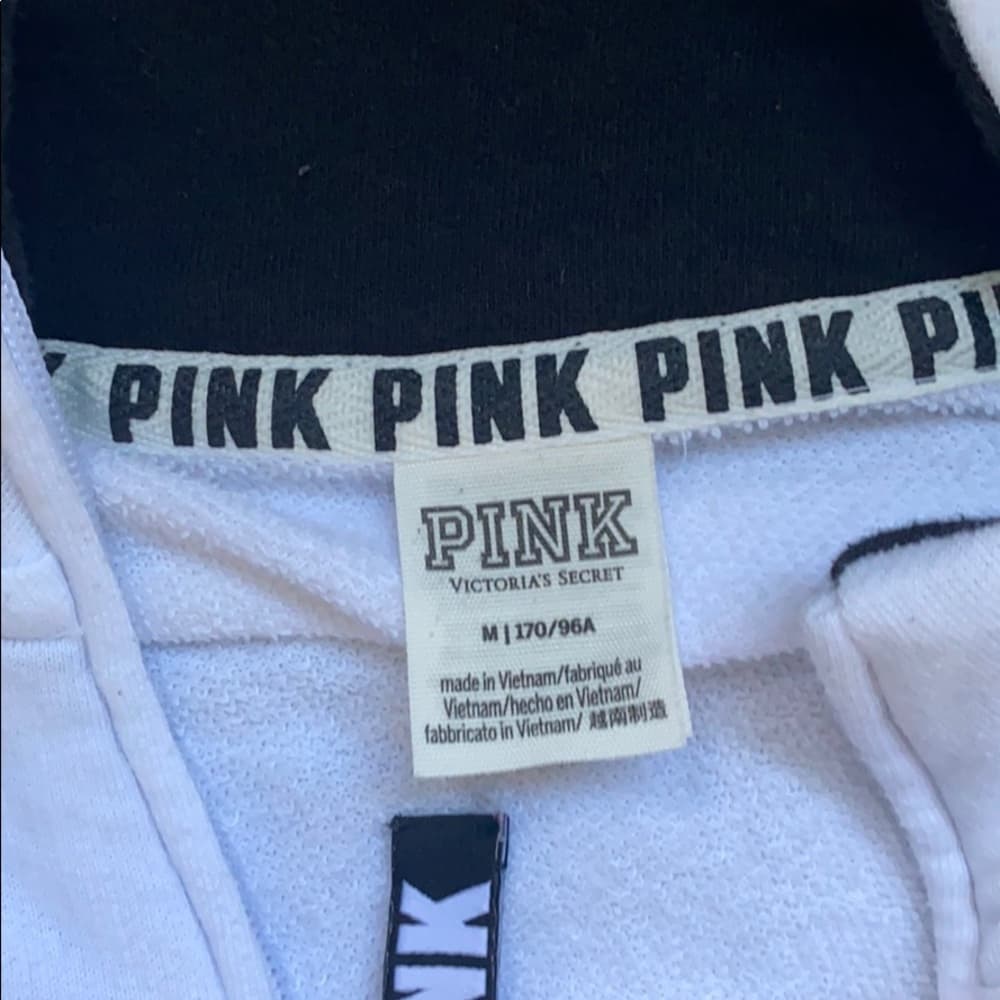Quarter zip pink sweatshirt - Thumbnail 2