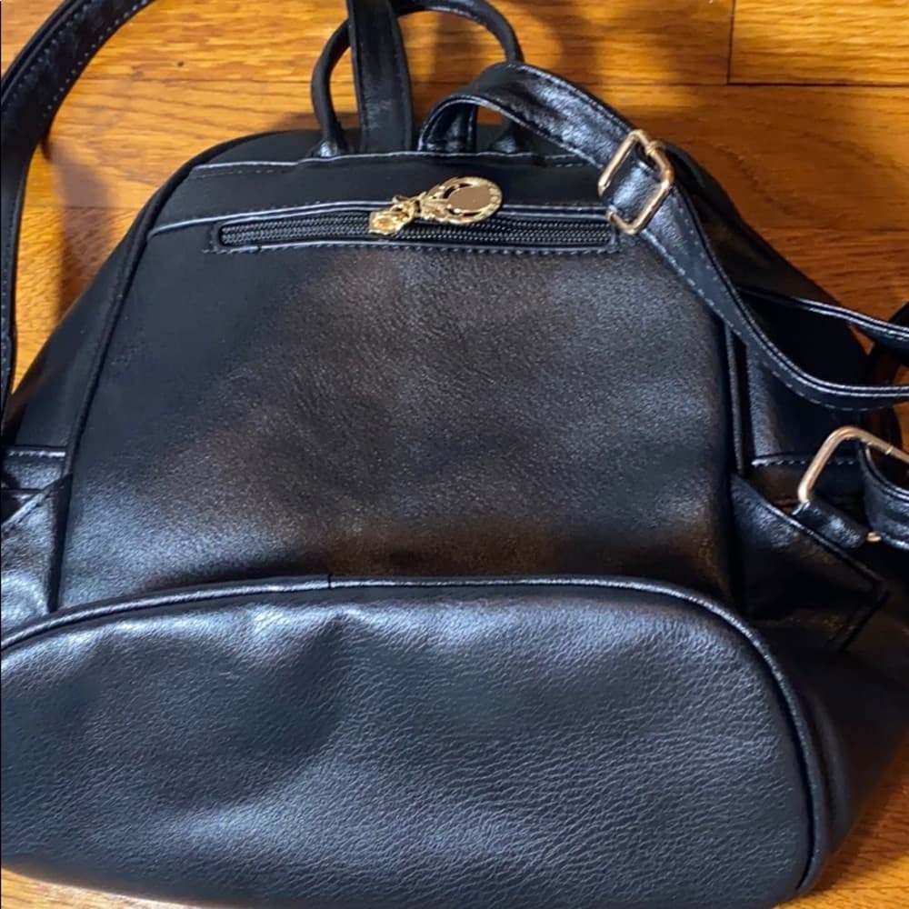 Black mini backpack - Thumbnail 5