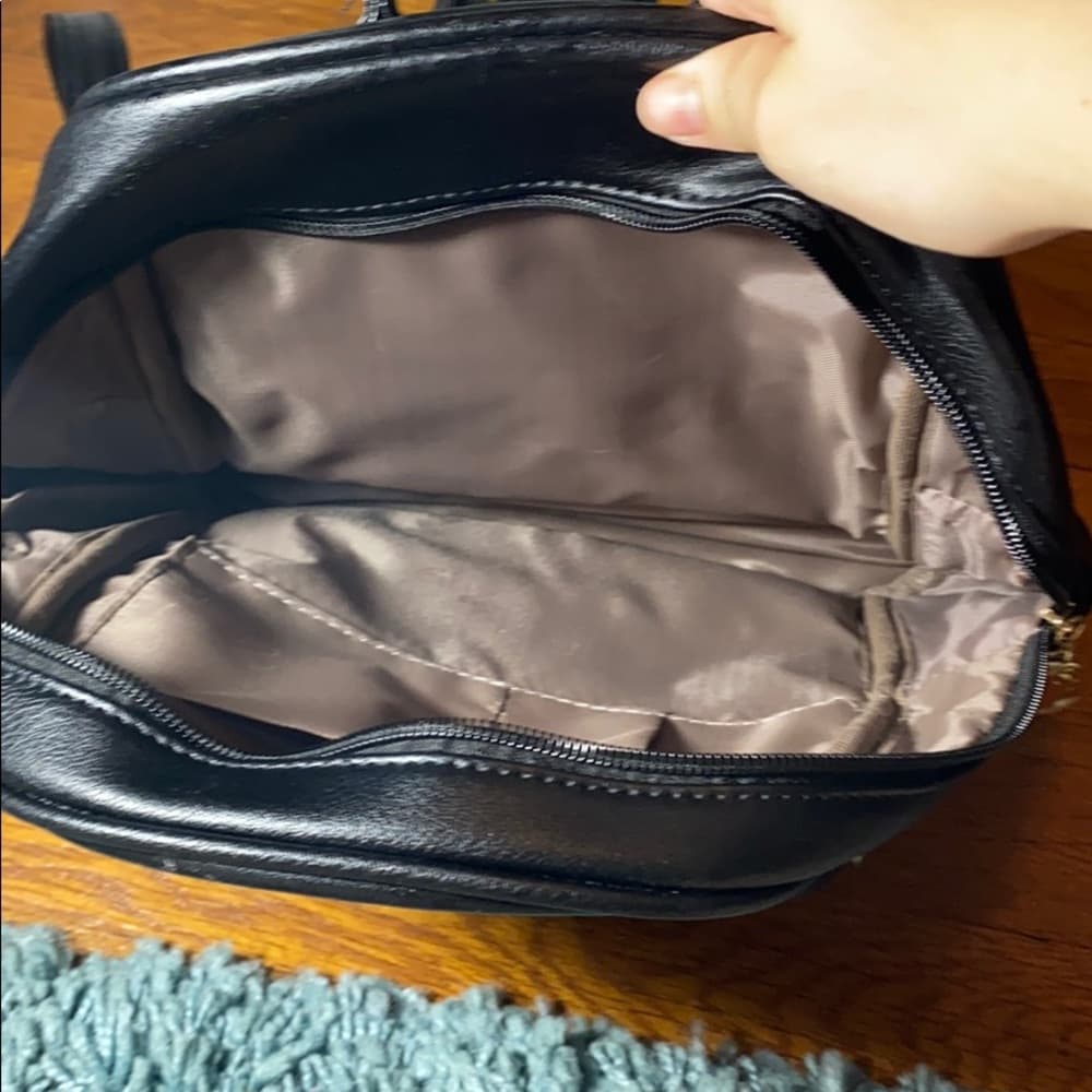 Black mini backpack - Thumbnail 2
