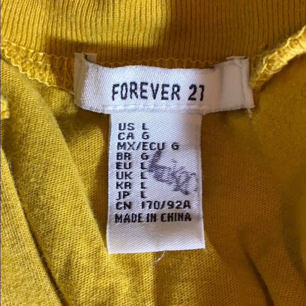 Mustard yellow tee - Thumbnail 2