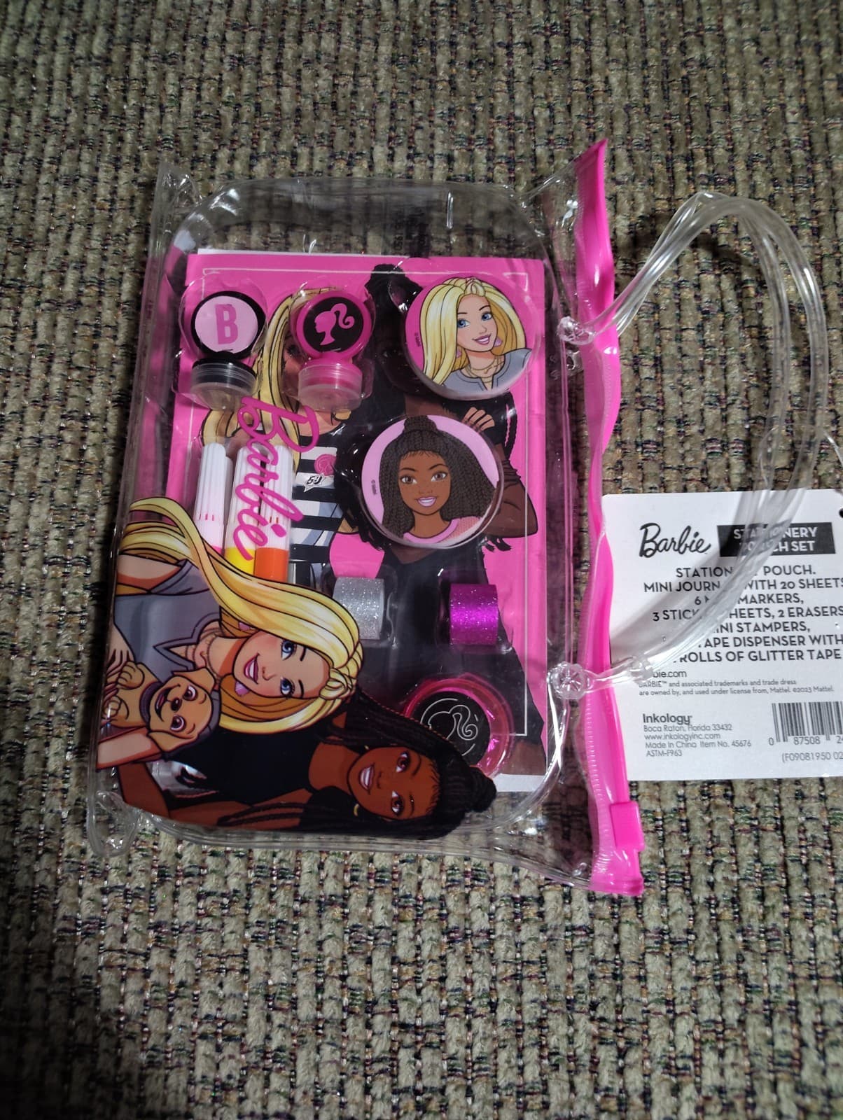Barbie Stationery Pouch Set Brand New Excellent Condition VERY NICE#308