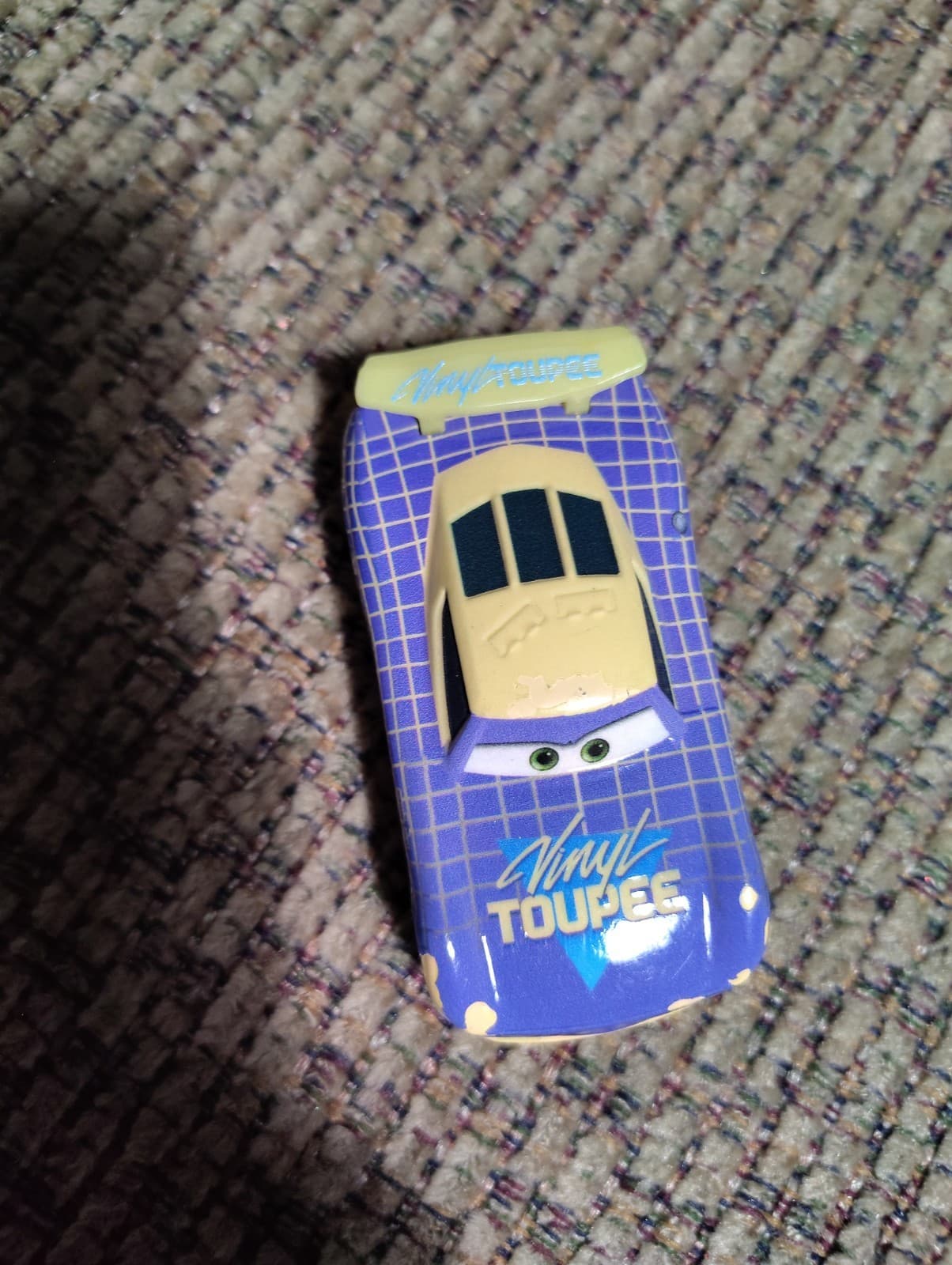 Disney Pixar Cars Will Rusch Vinyl Toupee #76 Glow Racers Car - Thumbnail 5
