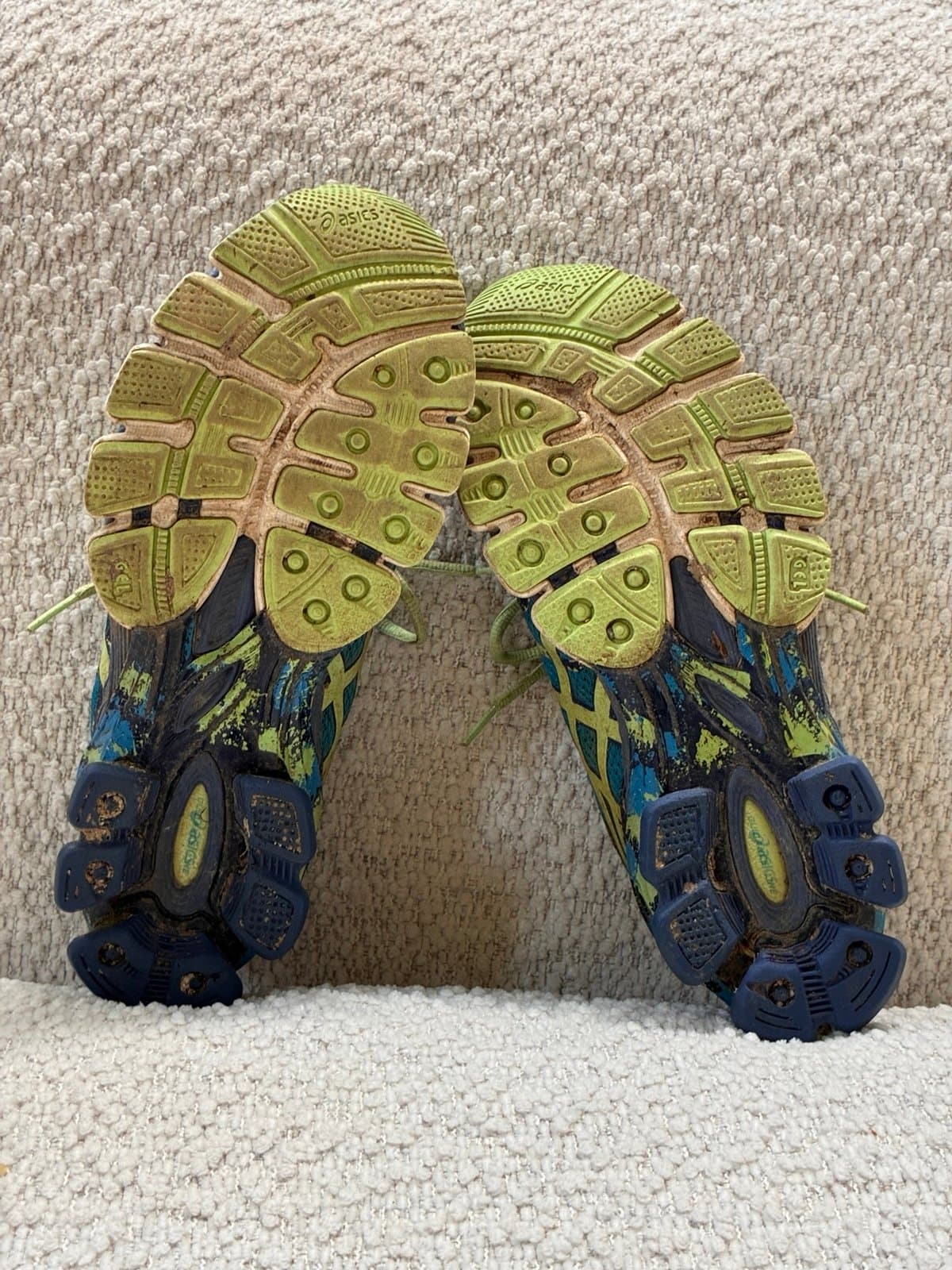 ASICS Gel-Sendai 2 Women’s Running Shoes Size 9 Blue Purple Green T4A6N Y2K - Thumbnail 2