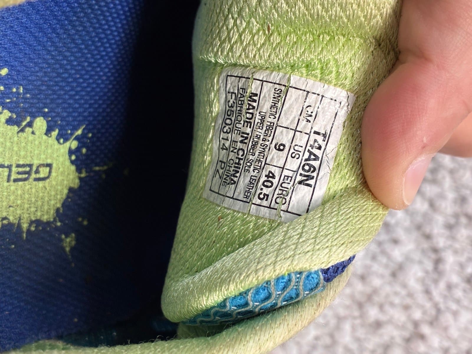 ASICS Gel-Sendai 2 Women’s Running Shoes Size 9 Blue Purple Green T4A6N Y2K - Thumbnail 3