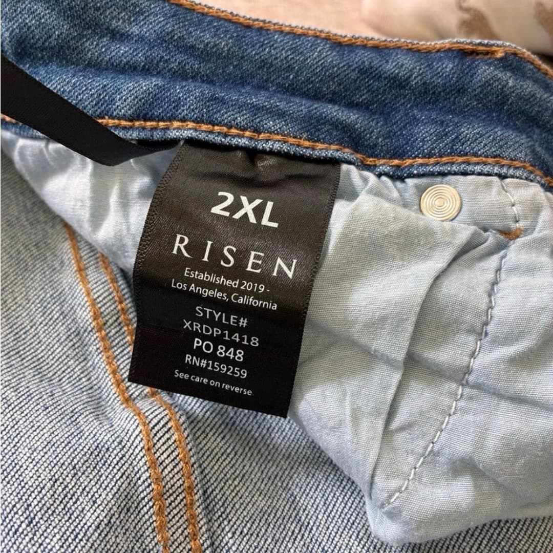 RISEN Los Angeles Distressed Flare Jeans — Women’s 2XL - Thumbnail 4