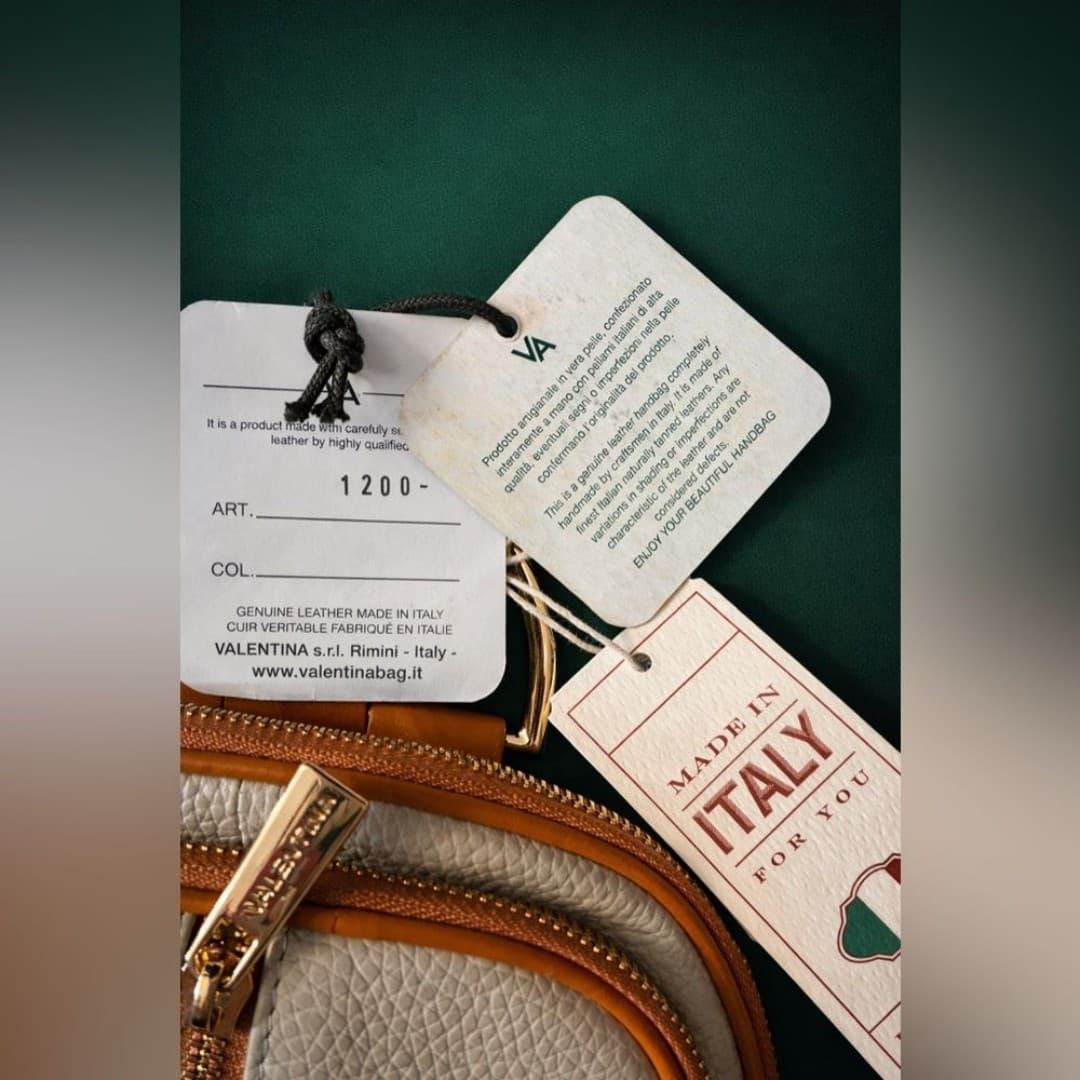 Valentina Genuine Italian Leather Crossbody Backpack— NWT - Thumbnail 5