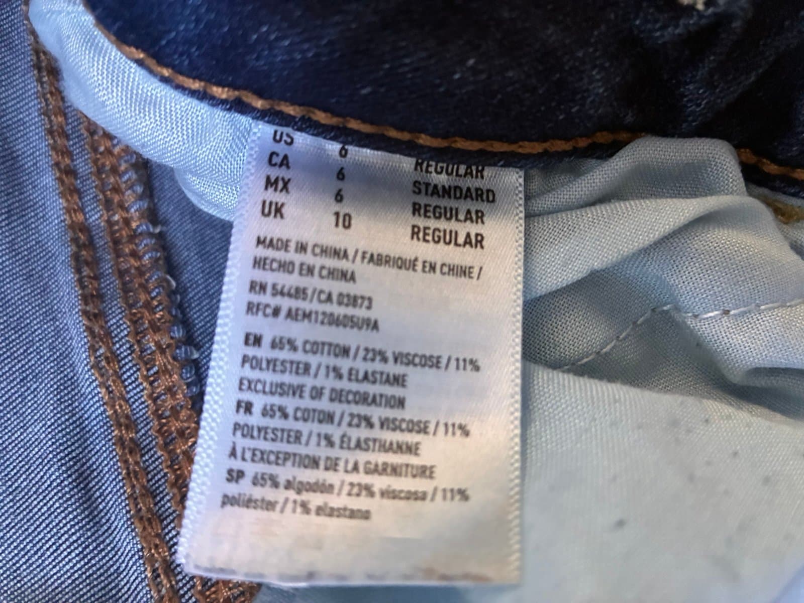 American Eagle Skinny Jeans Women’s Size 6 Regular Medium Wash Stretch Denim - Thumbnail 2