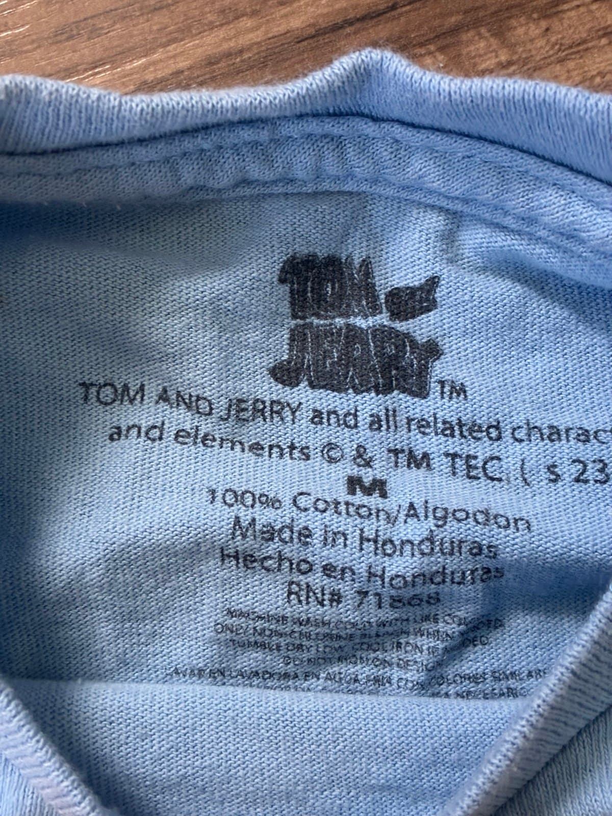 Tom & Jerry Graphic T-Shirt – Men’s Medium – Blue Cartoon Tee - Thumbnail 2