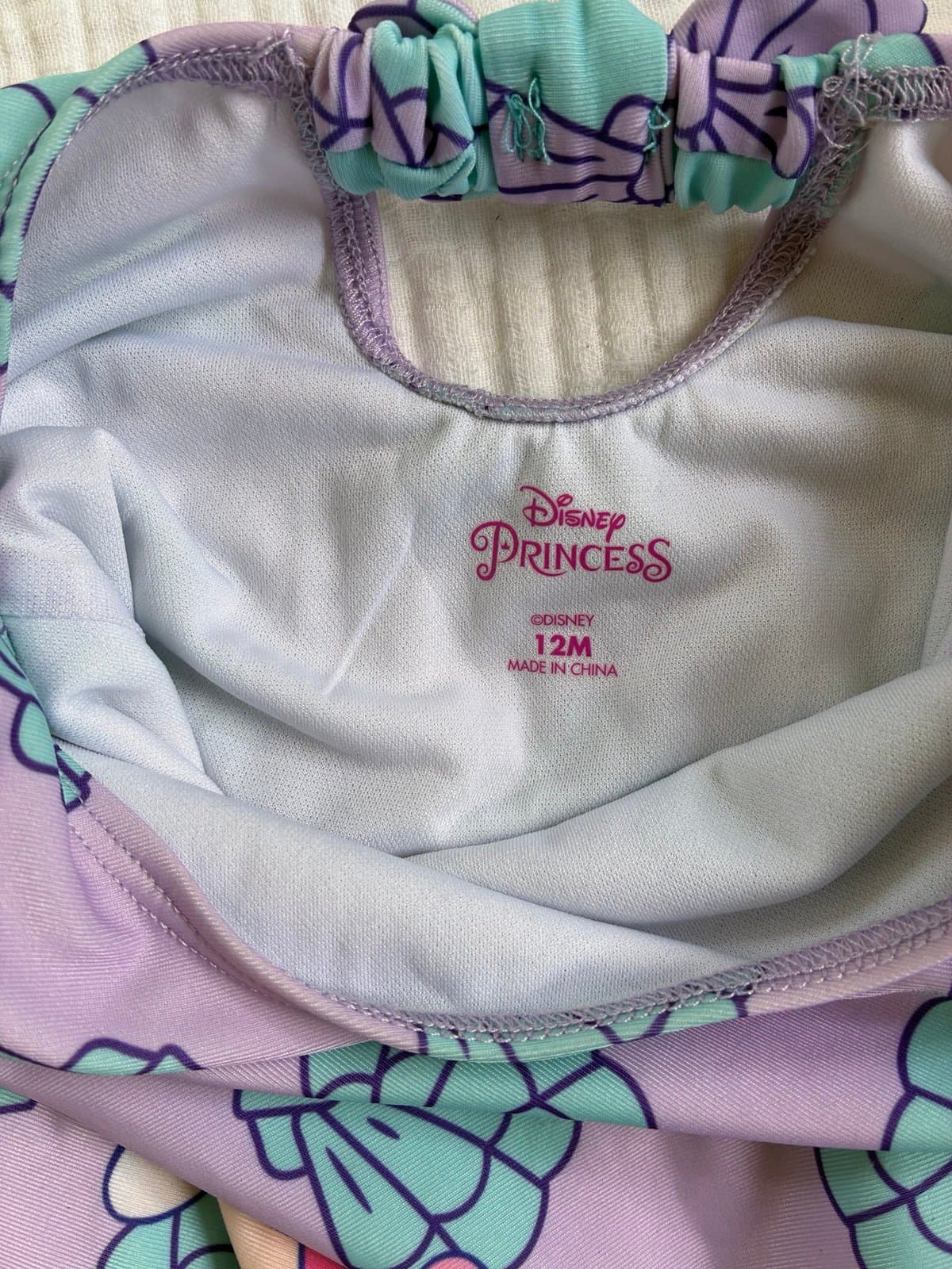 Disney Princess Ariel Long Sleeve Swimsuit | 12M - Thumbnail 3