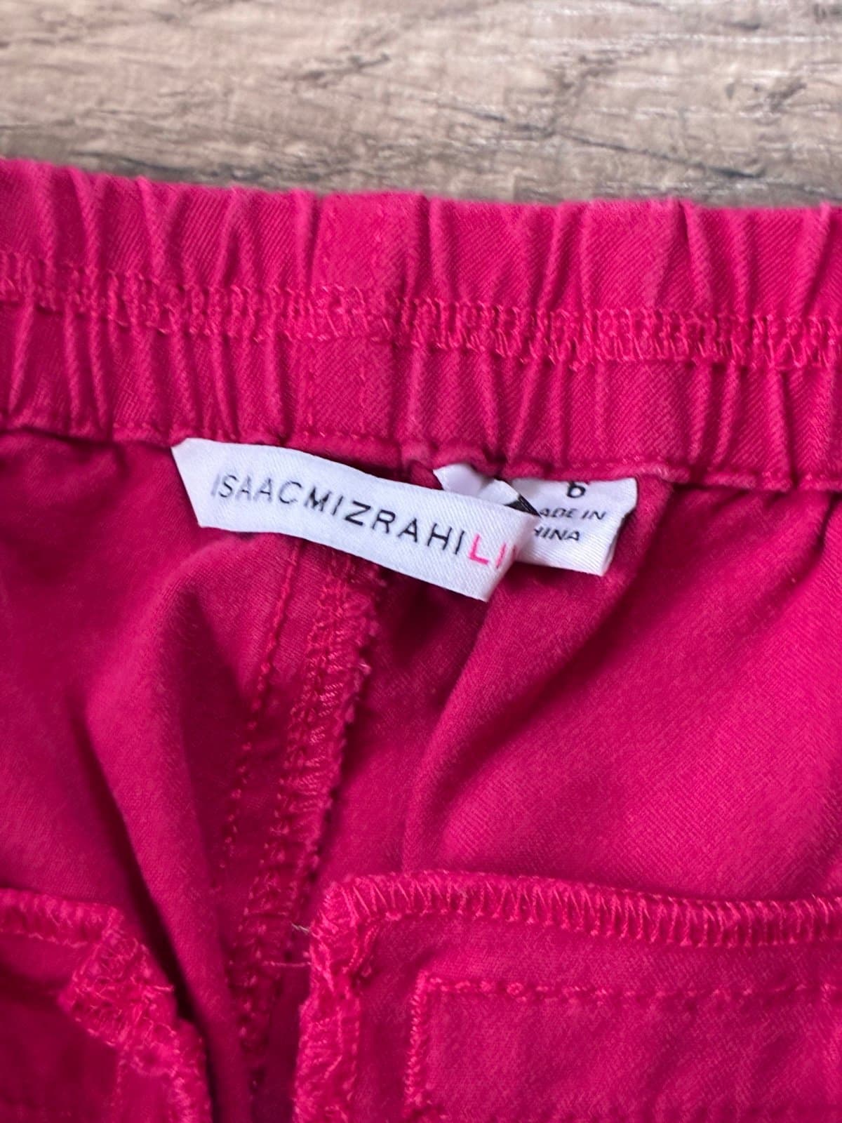 Isaac Mizrahi Live! Pink Pull-On Ankle Pants Women’s Sz 6 Stretch Career Casual - Thumbnail 3
