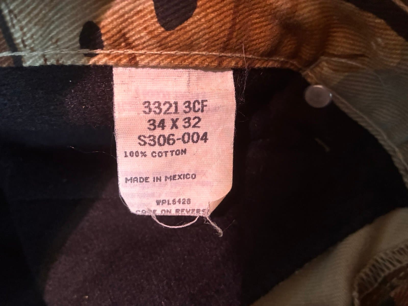 Vintage Wrangler Rugged Wear Fleece Lined Insulated Hunting Pants – 34x32 - Thumbnail 2