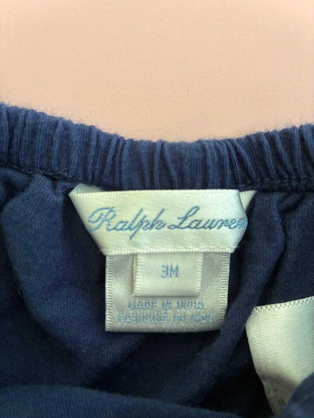 Ralph Lauren Baby Bloomers / Diaper Cover – 3M – Navy Blue - Thumbnail 2