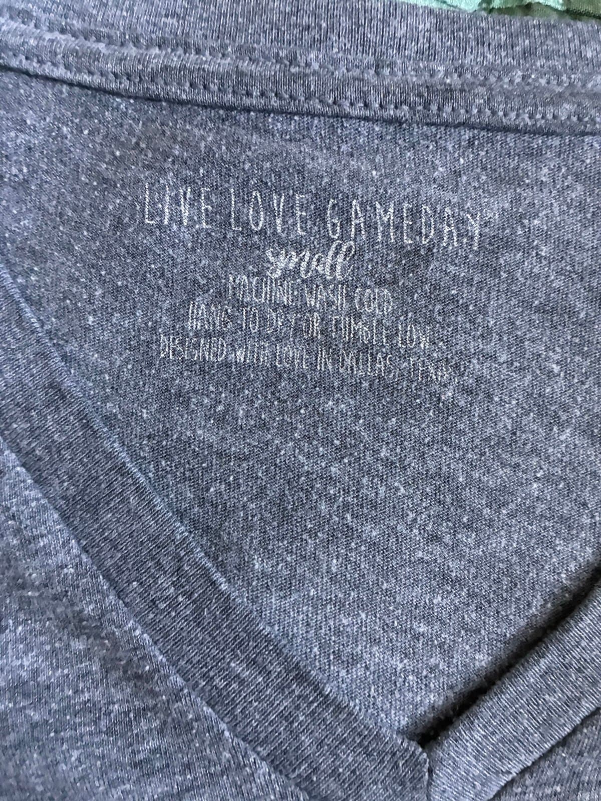 Comfy Football & Beer That’s Why I’m Here Women’s Size Small Gray Heather Tee - Thumbnail 3