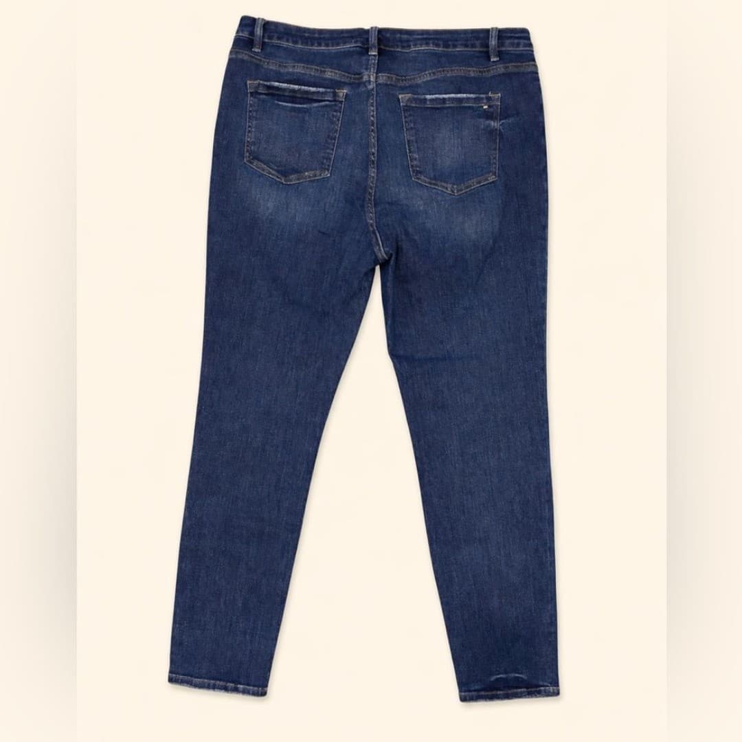 Mica Dark Wash Skinny Jeans Stretch Denim 16W MidRise - Thumbnail 2
