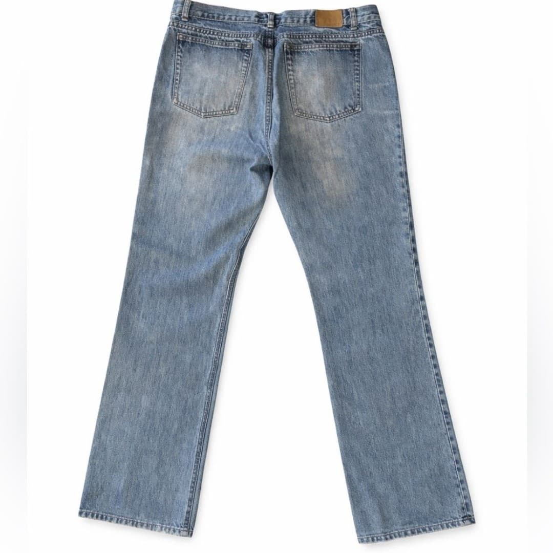 J.Crew Women’s Size 12 Medium Wash Straight Leg Jeans 100% Cotton Classic Denim - Thumbnail 2
