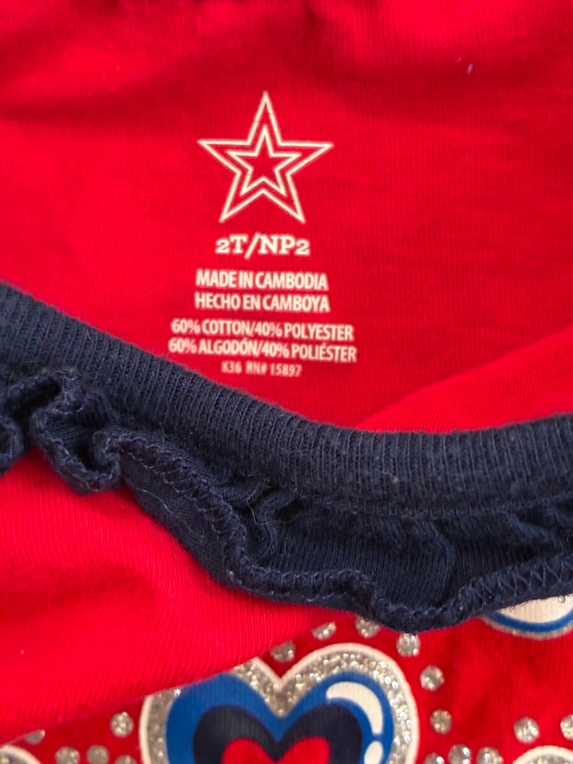 Toddler Girl 2T “Little Miss Independent” Patriotic Tank Top Red Ruffle - Thumbnail 2