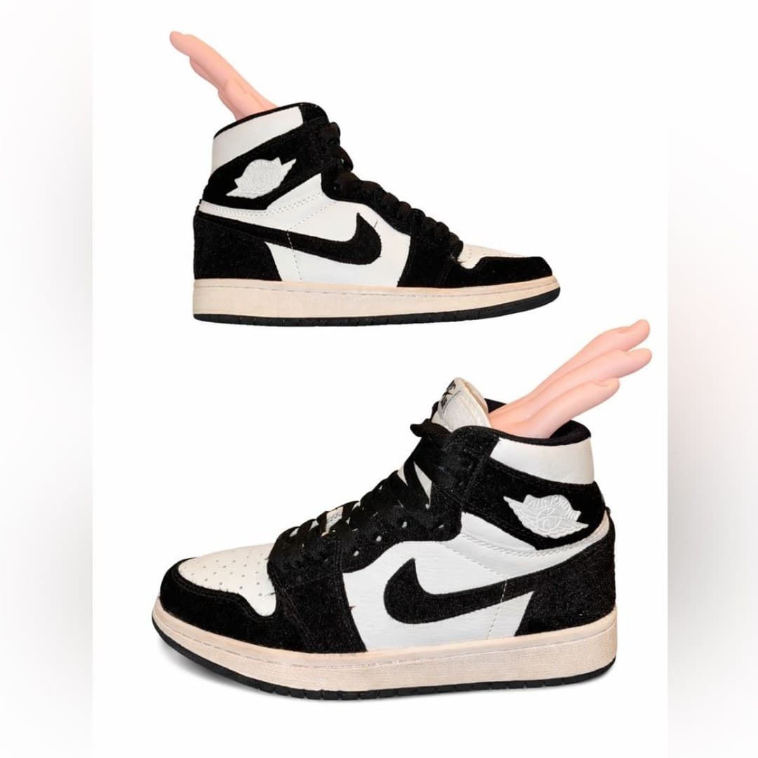 Air Jordan 1 Mid Black White CK1229-001 Men’s 8.5 Clean Classic Colorway - Thumbnail 8