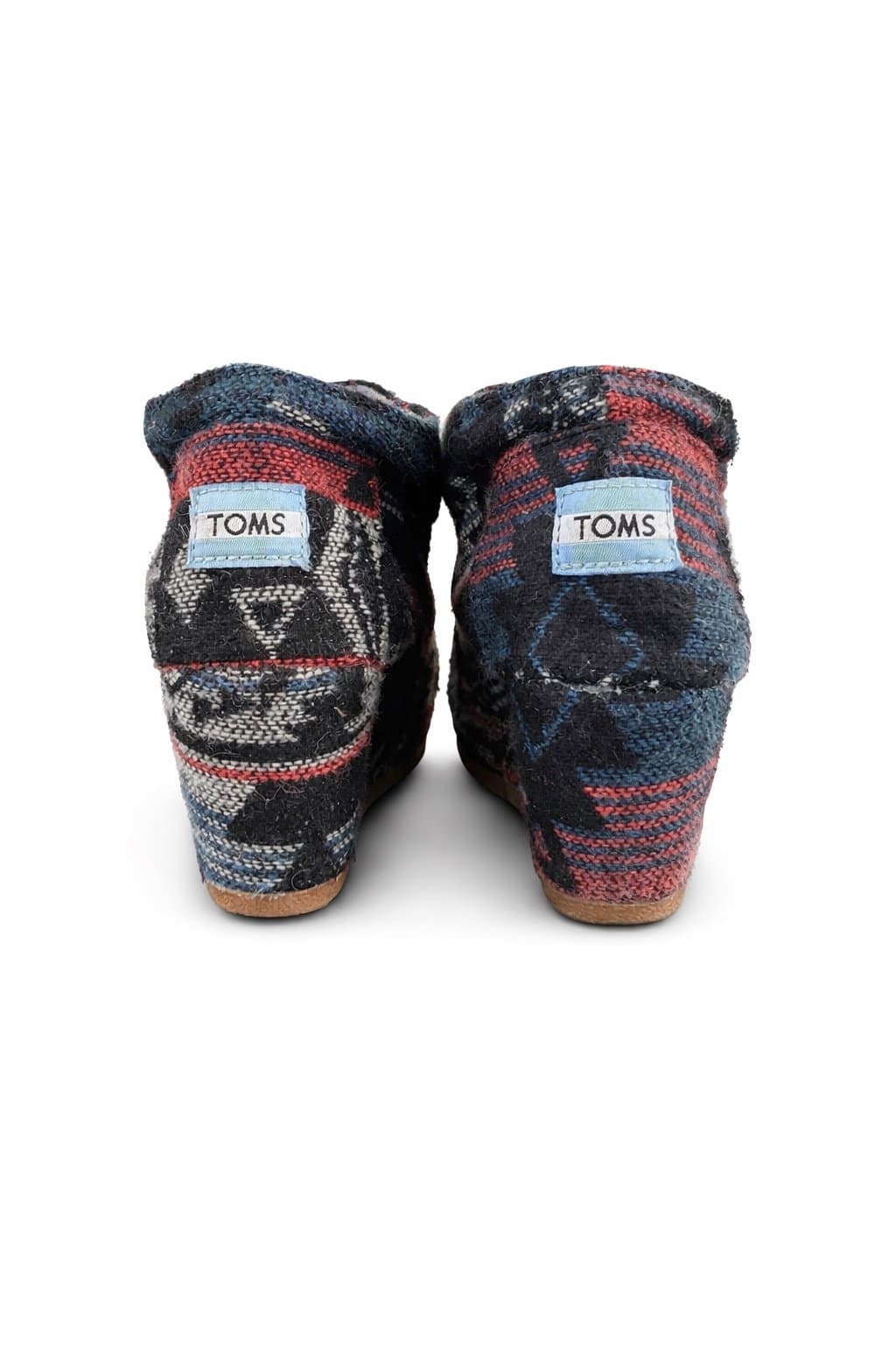 TOMS Women’s Tribal Woven Wedge Booties Lace-Up Size 5.5 - Thumbnail 4