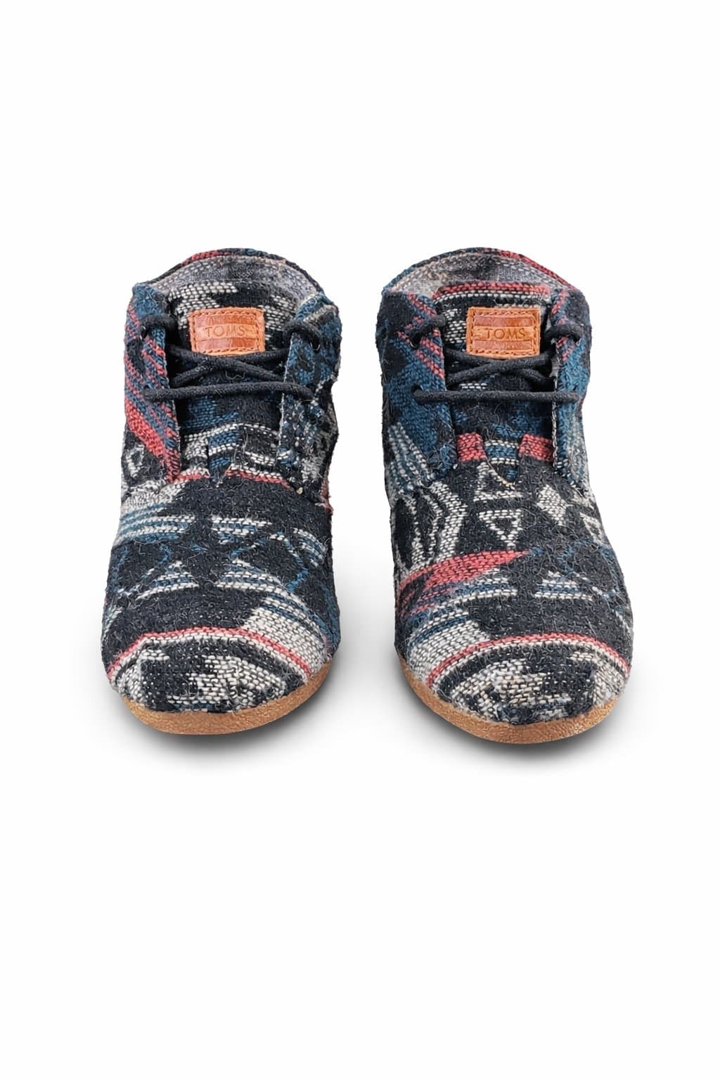 TOMS Women’s Tribal Woven Wedge Booties Lace-Up Size 5.5 - Thumbnail 2