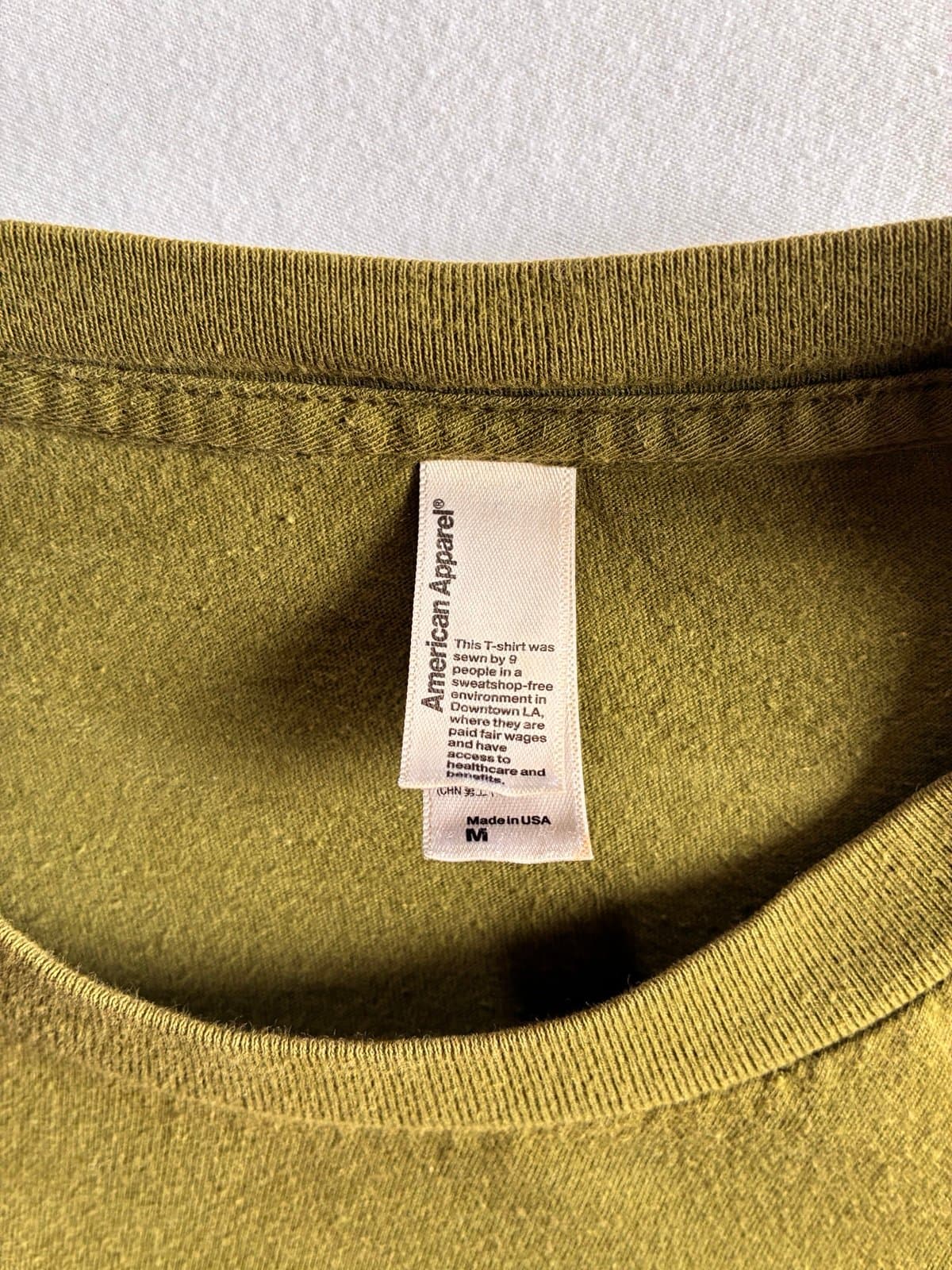 American Apparel Elk River Water Trail T Shirt Medium Green Outdoor Canoe USA - Thumbnail 2