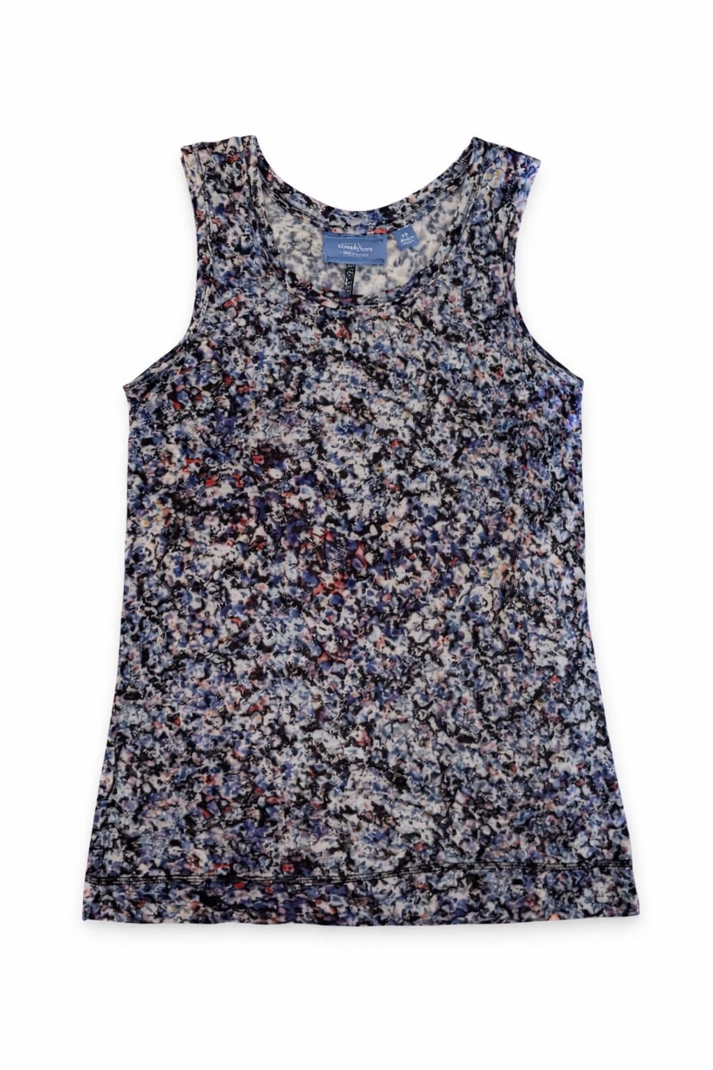Simply Vera Vera Wang Tank Top XS Sleeveless Abstract Floral Lightweight Blouse - Thumbnail 2