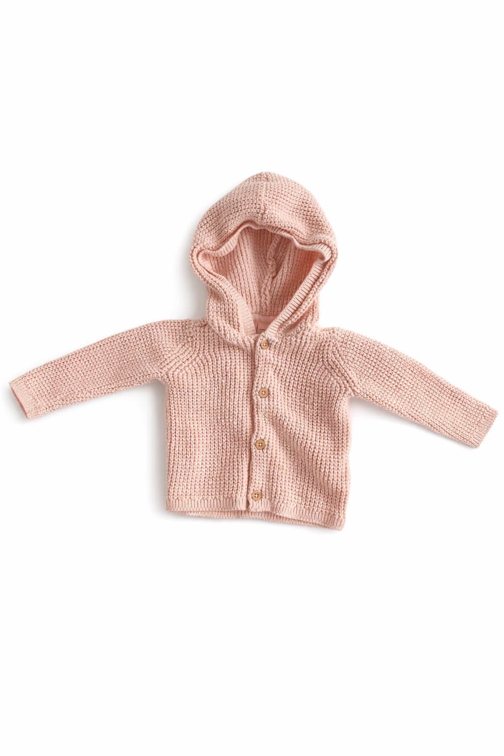 Carter’s 9M Baby Girl Outfit Bundle Knit Hooded Cardigan + Navy Floral Leggings - Thumbnail 2