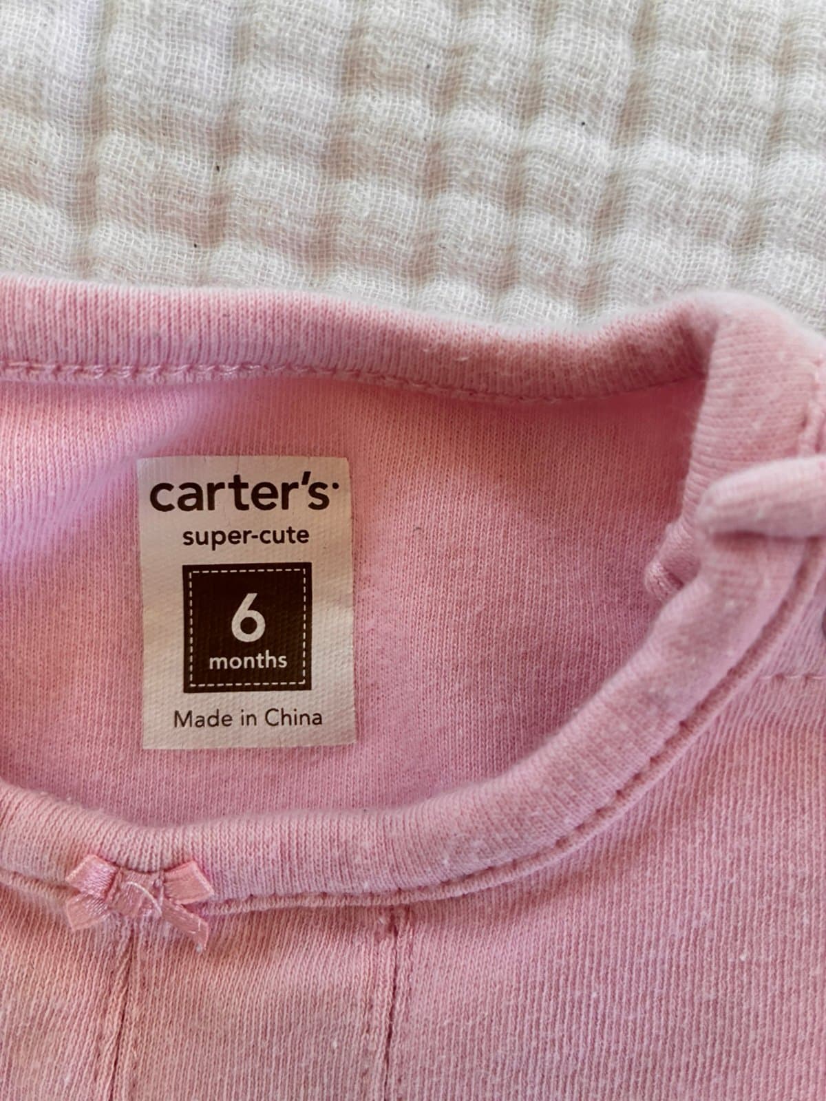Carter’s Baby Girl 6M Pink Long Sleeve Tunic Top Owl Embroidered Cute - Thumbnail 3