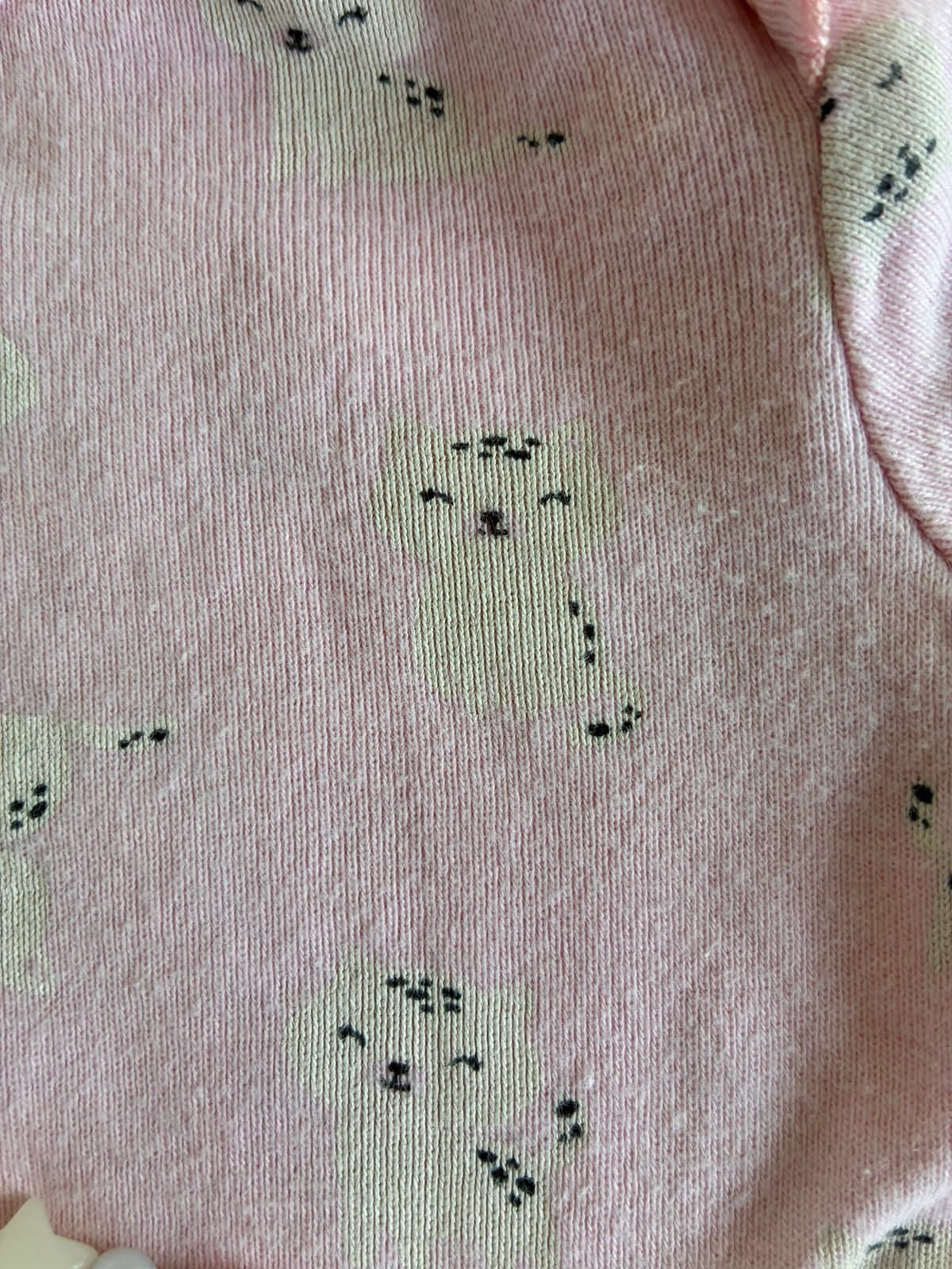 Carter’s Simple Joys Baby Girl 12M Pink Kitten Long Sleeve Onesie Bodysuit - Thumbnail 2