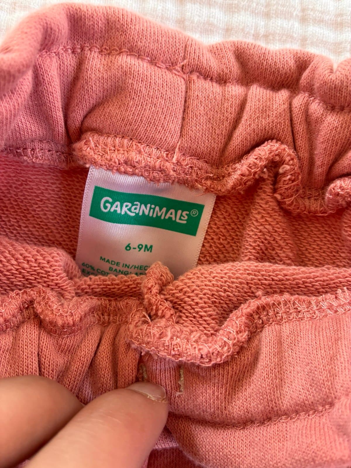 Baby Girl Outfit 6-9M Garanimals Pink Jogger Pants + Little Sweetheart Bodysuit - Thumbnail 3