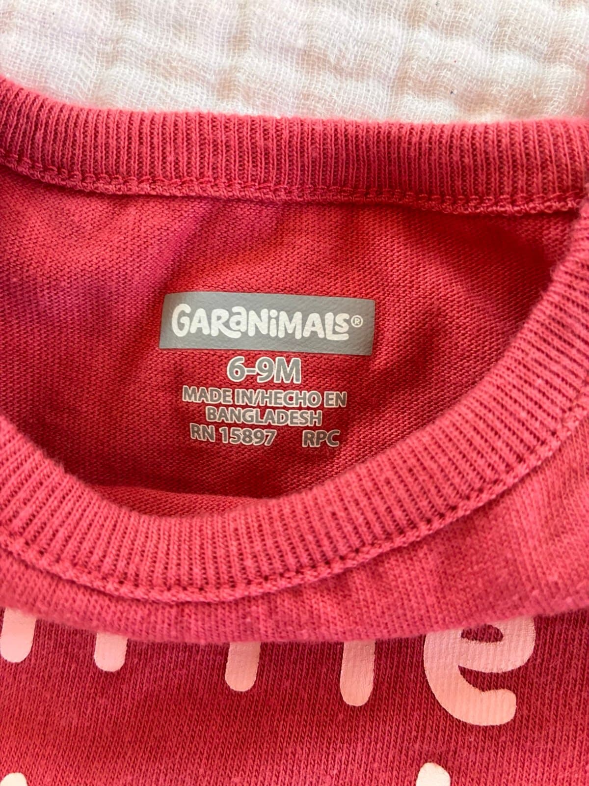Baby Girl Outfit 6-9M Garanimals Pink Jogger Pants + Little Sweetheart Bodysuit - Thumbnail 5