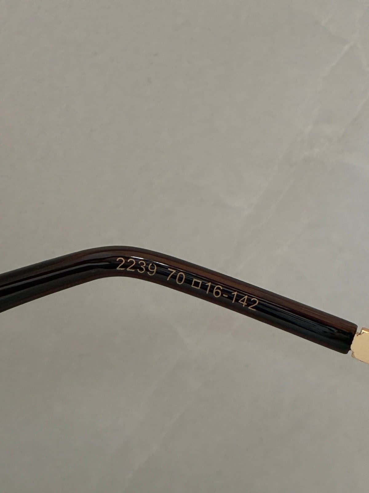 Versace VE2239 Rimless Oversized Sunglasses Gold Brown Gradient Y2K Italy - Thumbnail 8