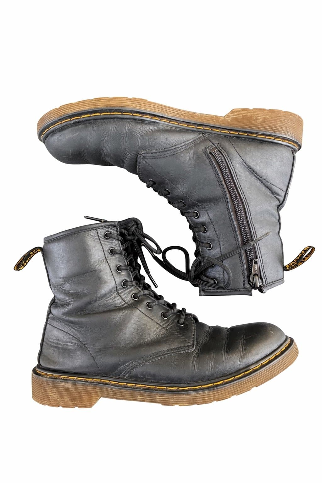 Dr. Martens 1460 Black Leather Boots – US Women’s 7 Lace-Up Combat Boots - Thumbnail 3