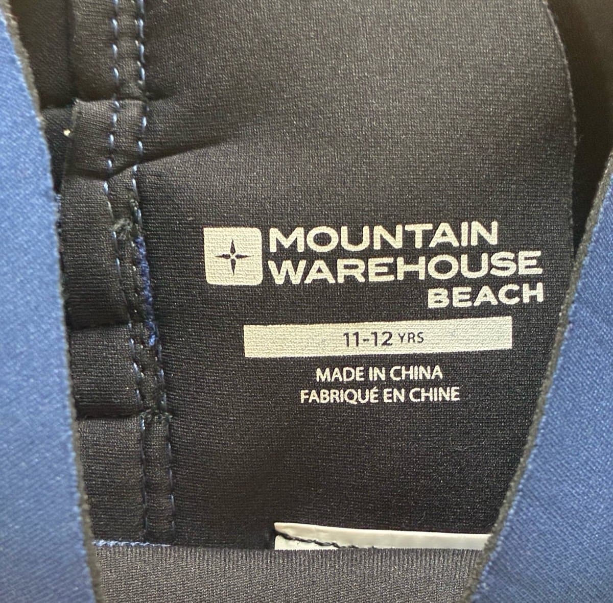 Mountain Warehouse Beach Kids Wetsuit 11-12 Years Navy Pink Gray Full Length - Thumbnail 2