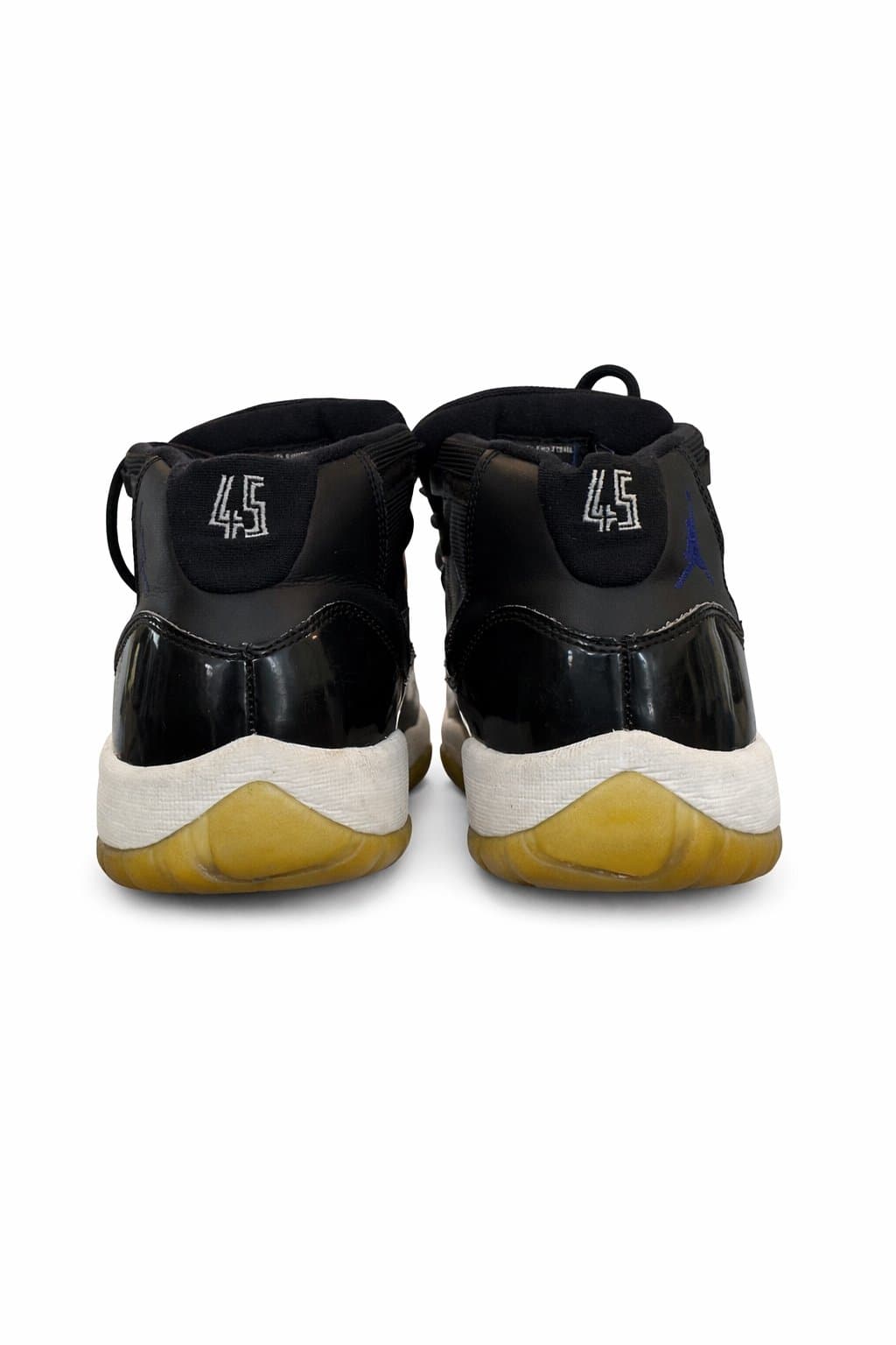 Air Jordan 11 Space Jam (45) 2016 Size 7Y Black Concord OG GS Women 8.5 - Thumbnail 6