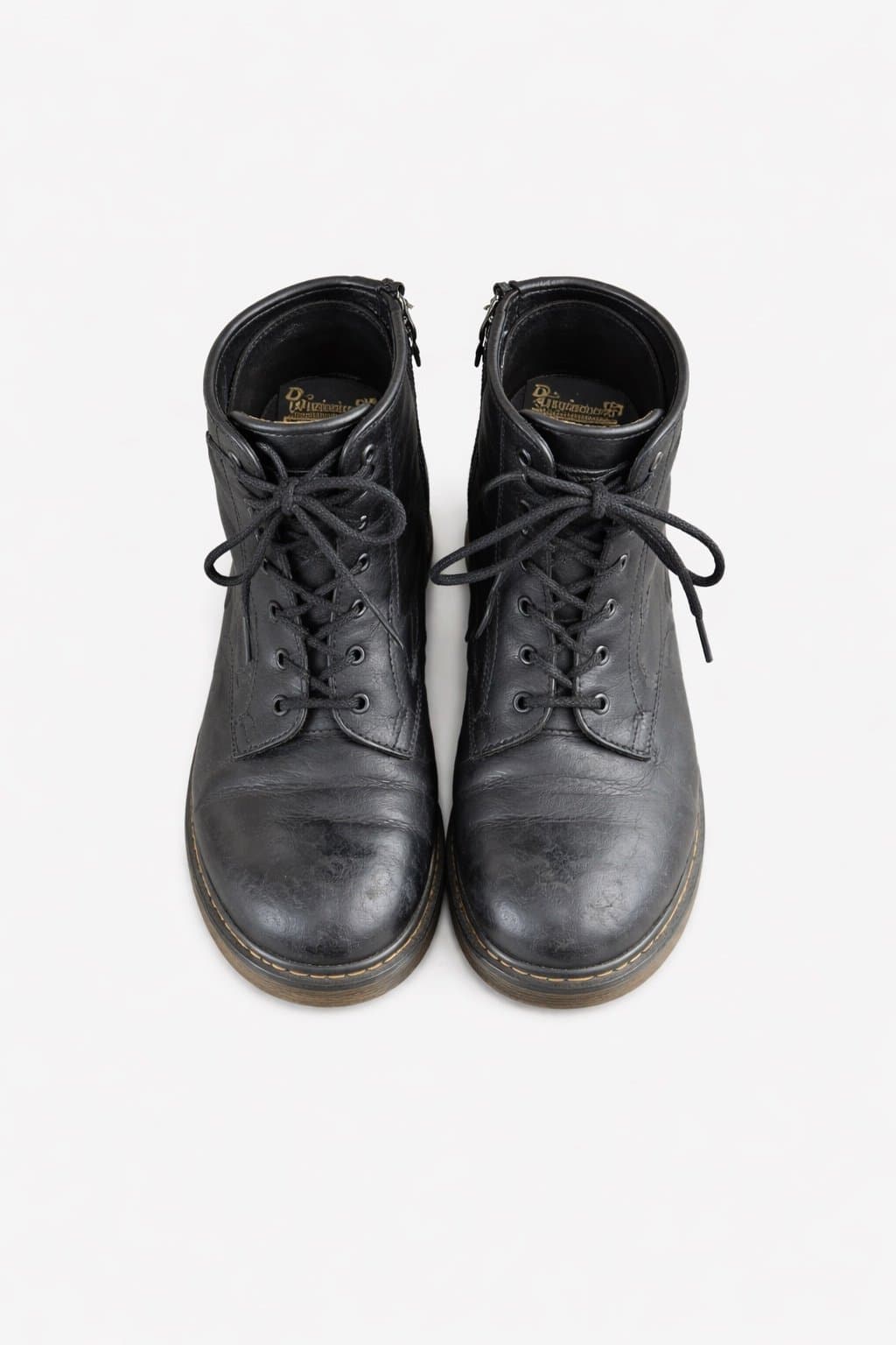 Dr. Martens 1460 Black Leather Boots – US Women’s 7 Lace-Up Combat Boots - Thumbnail 2