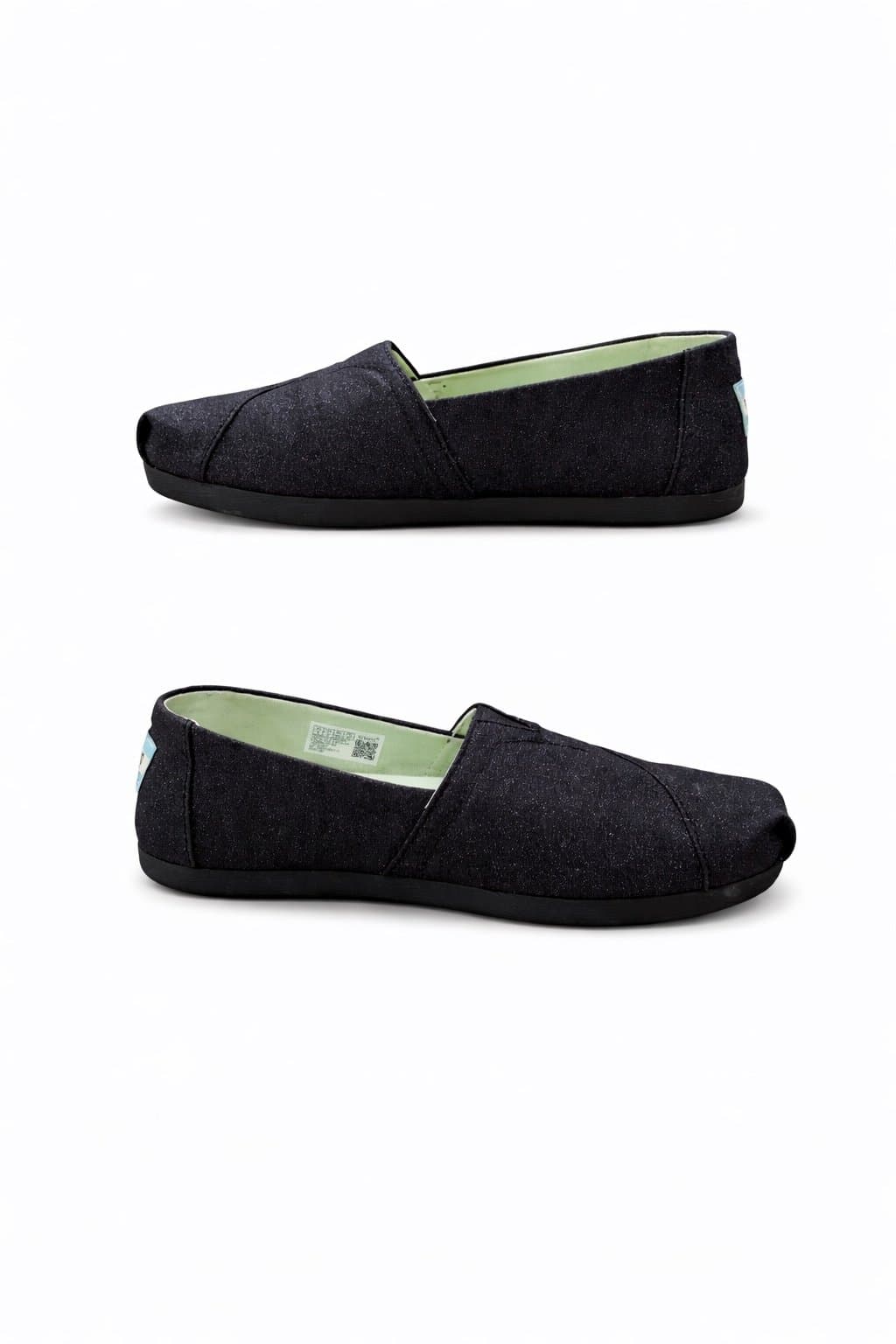 TOMS Glitter Fox & Moon Slip-On Flats – Women’s 6 – Celestial Night Shoes - Thumbnail 2