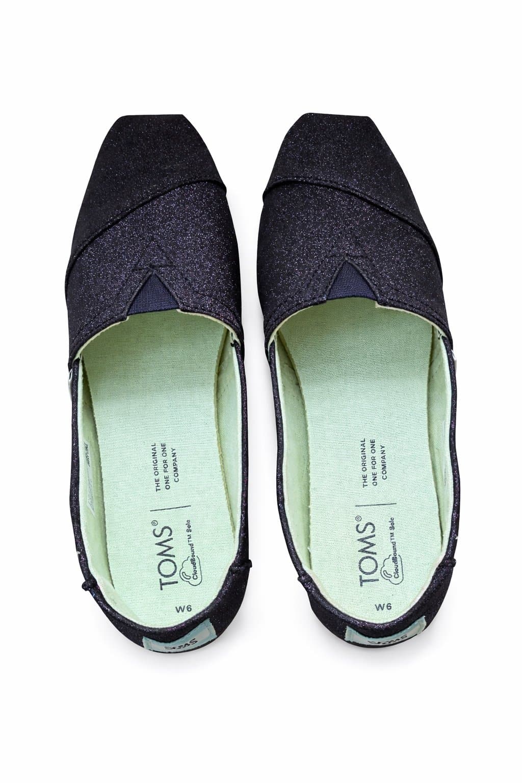 TOMS Glitter Fox & Moon Slip-On Flats – Women’s 6 – Celestial Night Shoes - Thumbnail 3