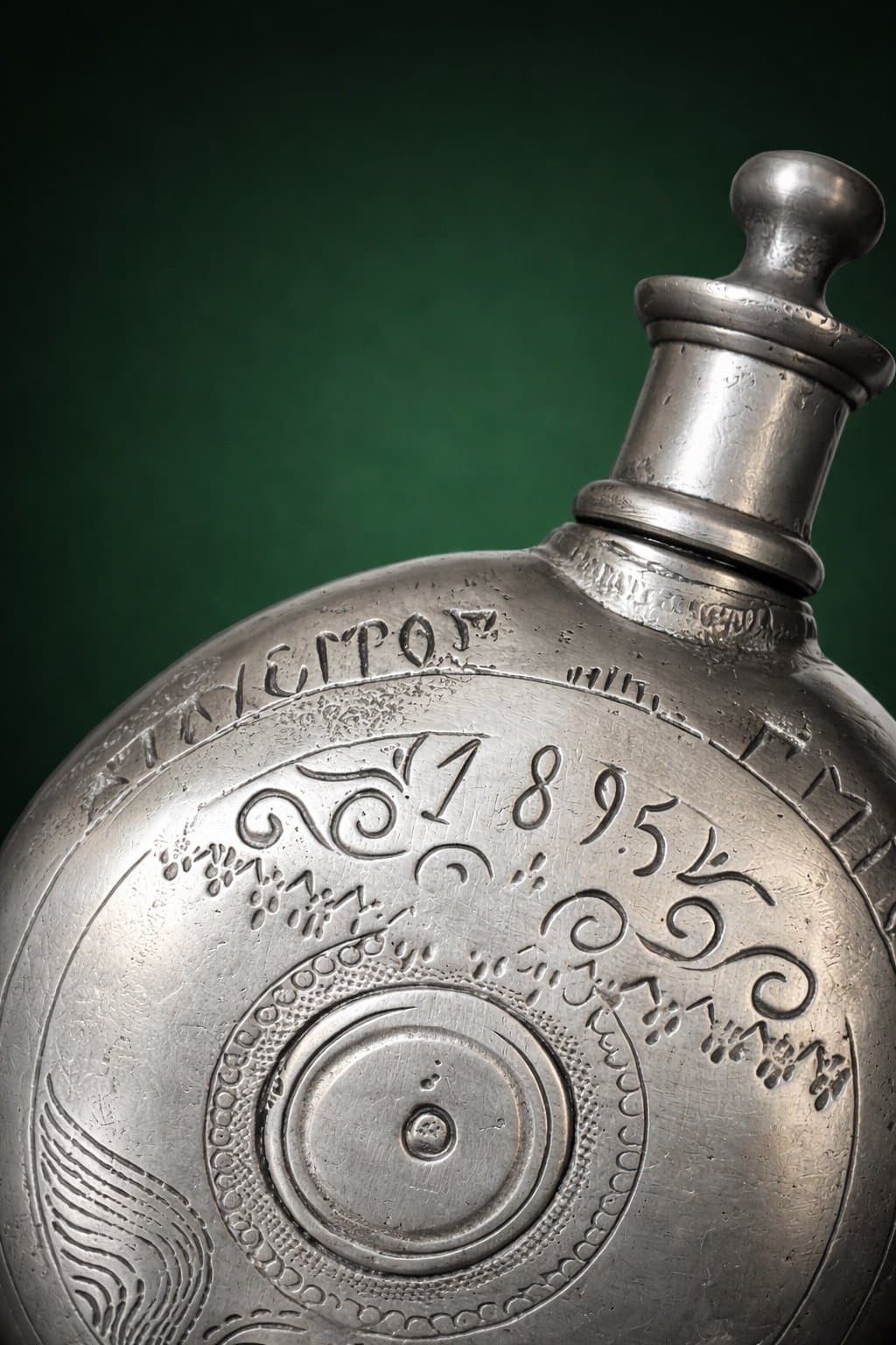 Antique 1895 Flask - Thumbnail 2