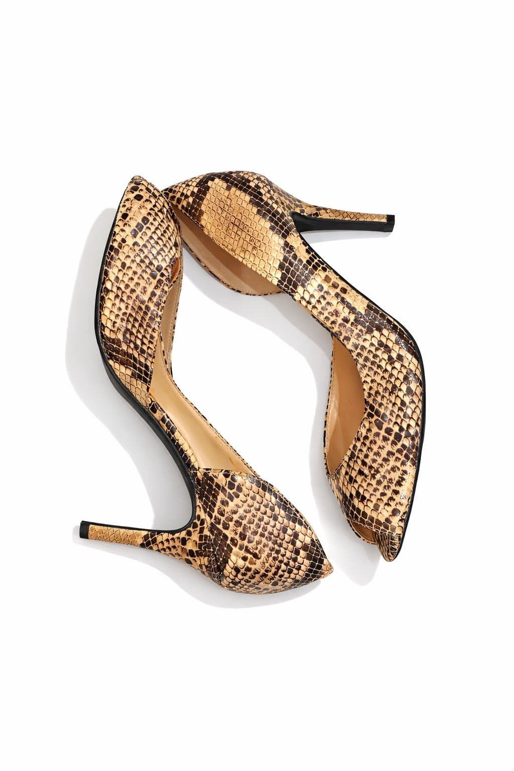 Marc Fisher Snakeskin Peep Toe Heels – Size 9.5M - Thumbnail 2